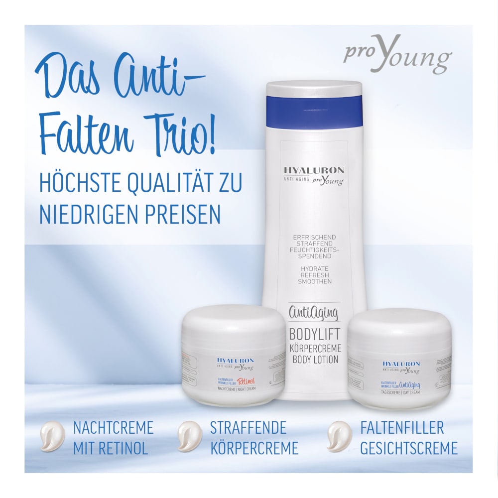 proYoung HYALURON ANTI AGING FALTENFILLER Retinol Nachtcreme 50 ml Nachtcreme