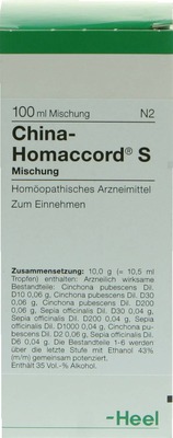 CHINA HOMACCORD S Tropfen 100 ml Tropfen