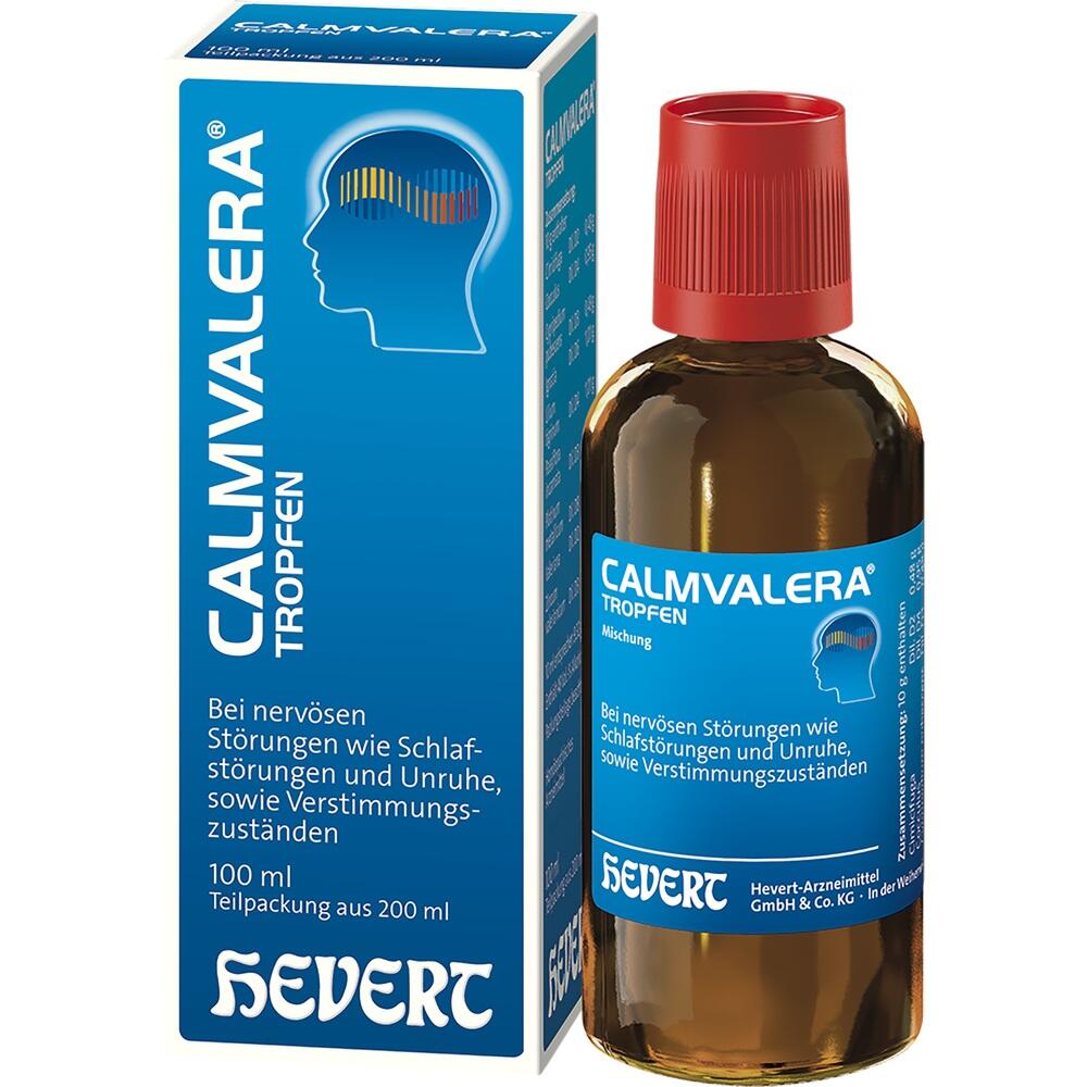 CALMVALERA TROPFEN HEVERT - Bei nervöser Unruhe und Schlafstörungen 200 ml Tropfen