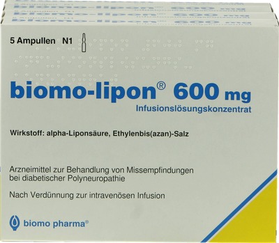 BIOMO LIPON 600 mg Ampullen 20 St Ampullen