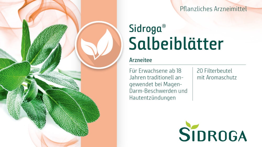 SIDROGA Salbeiblätter 20X1.5 g Tee