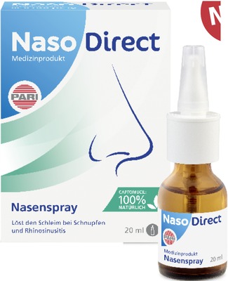 Naso Direct Nasenspray mit CAPTOMUCIL 20 ml Nasenspray