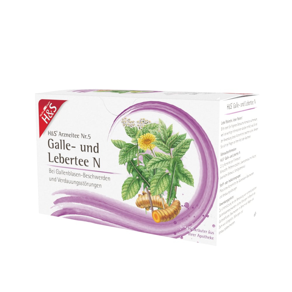 H&S Arzneitee Galle- und Lebertee N 20X2.0 g Filterbeutel