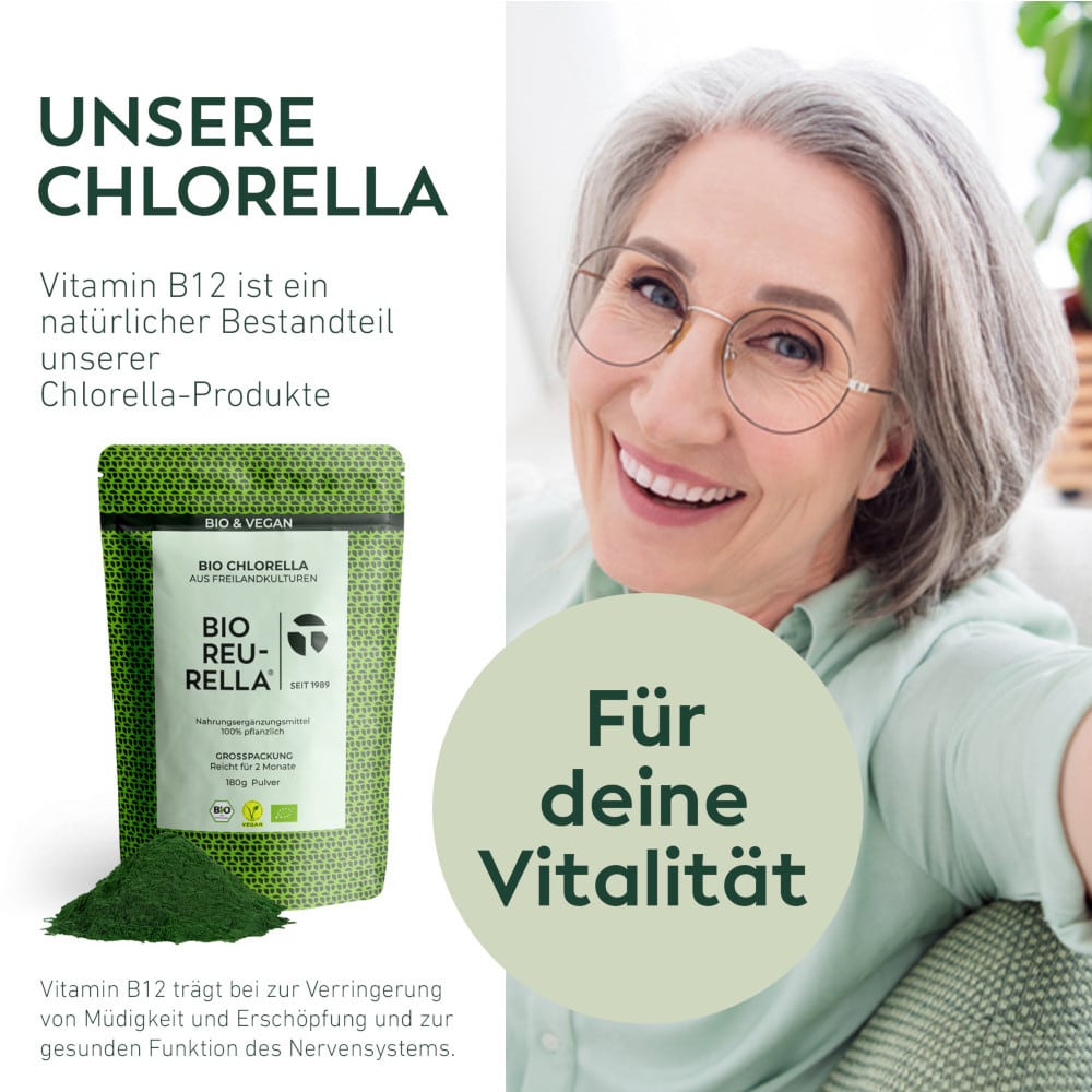 BIO REU-RELLA BIO CHLORELLA 180 g Pulver