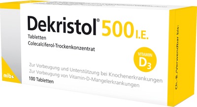 DEKRISTOL 500 I.E. Vitamin D3 100 St Tabletten