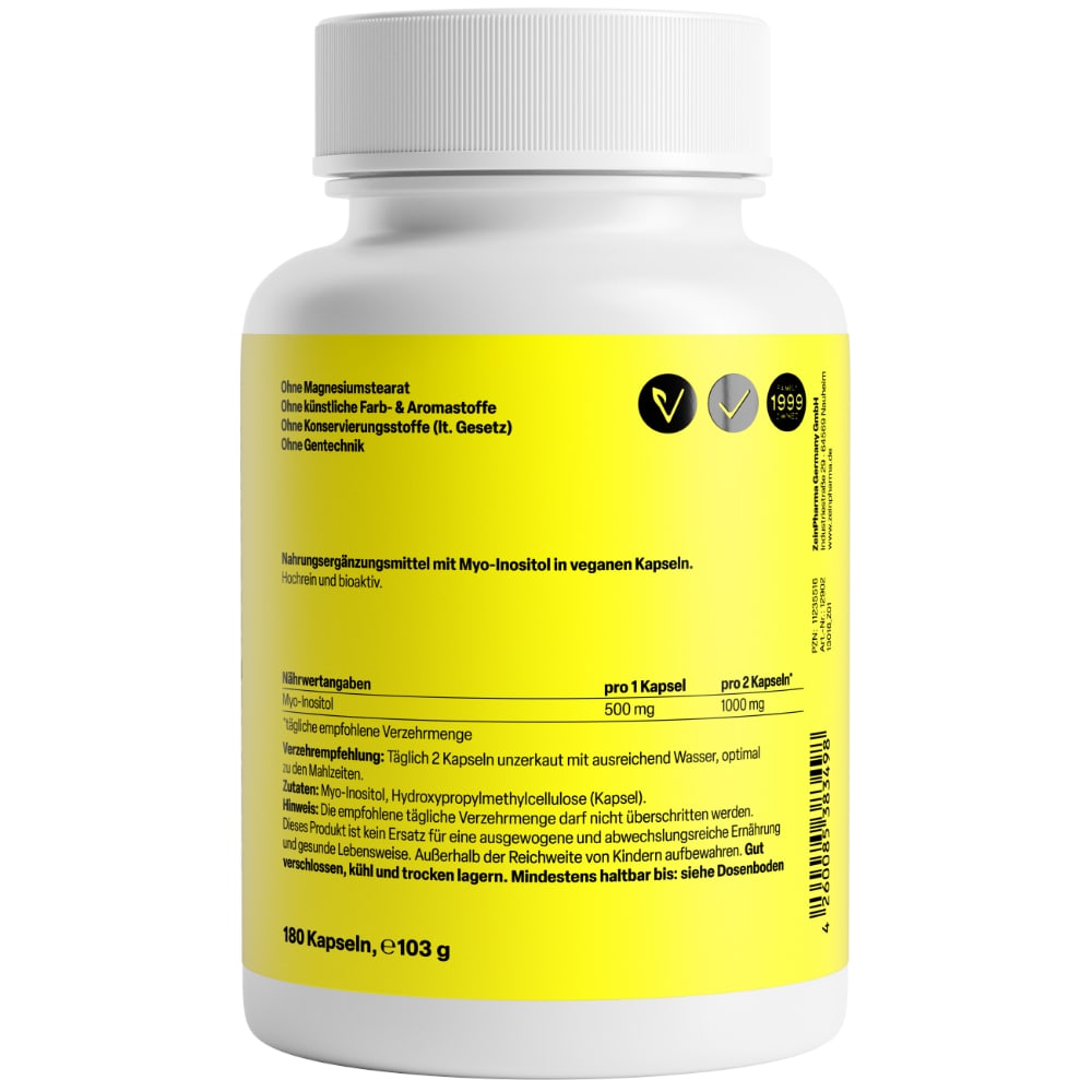 Zein Pharma MYO-INOSITOL Kapseln 180 St Kapseln