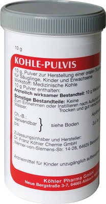 Kohle-Pulvis 10 g Pulver