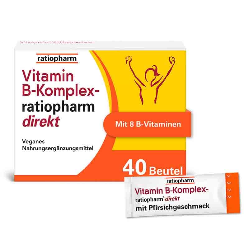 Vitamin B-Komplex-ratiopharm direkt 40 St Pulver
