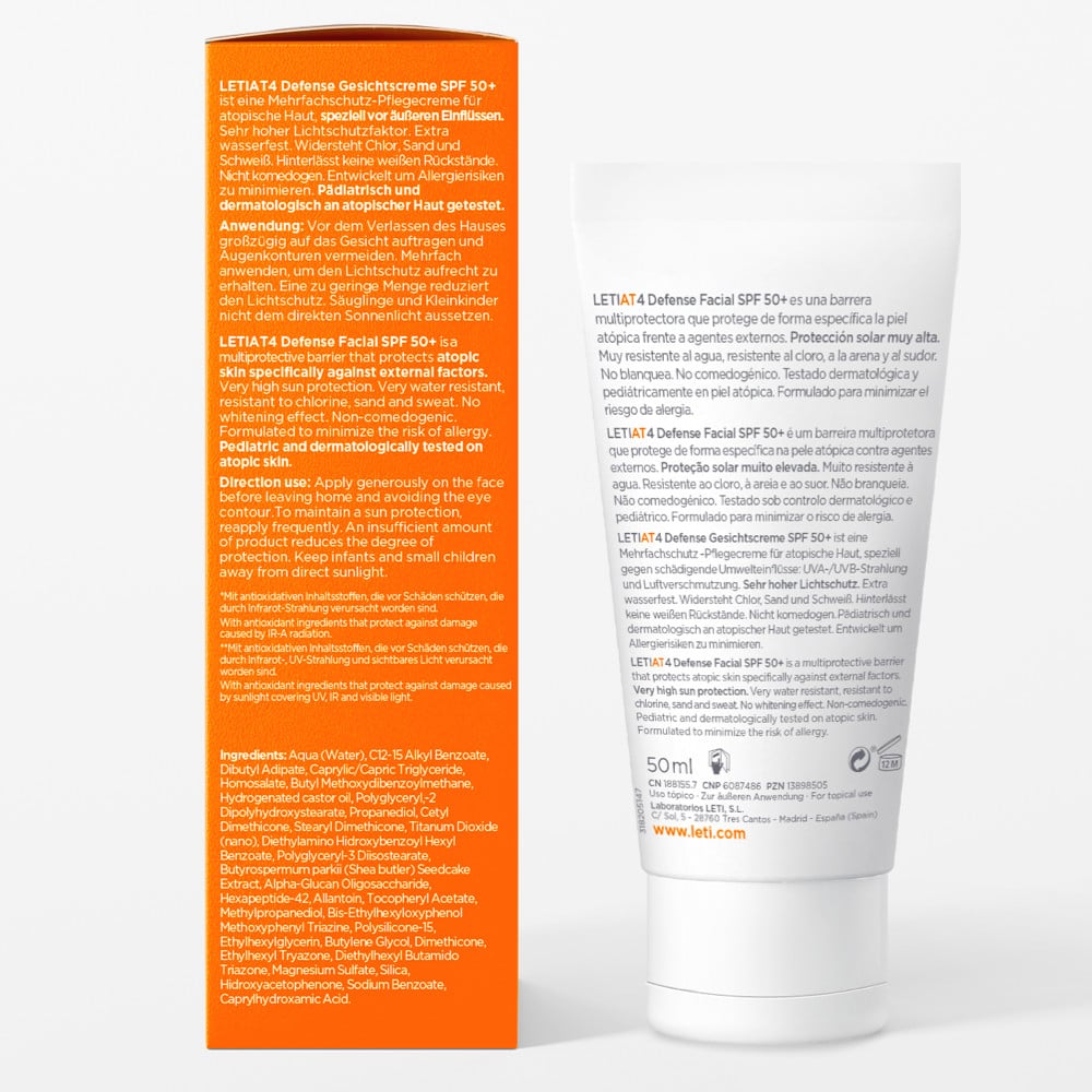 LETI AT4 Defense SPF 50+ Gesichtscreme 50 ml Creme