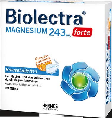 Biolectra MAGNESIUM 243mg FORTE Orange 20 St Brausetabletten