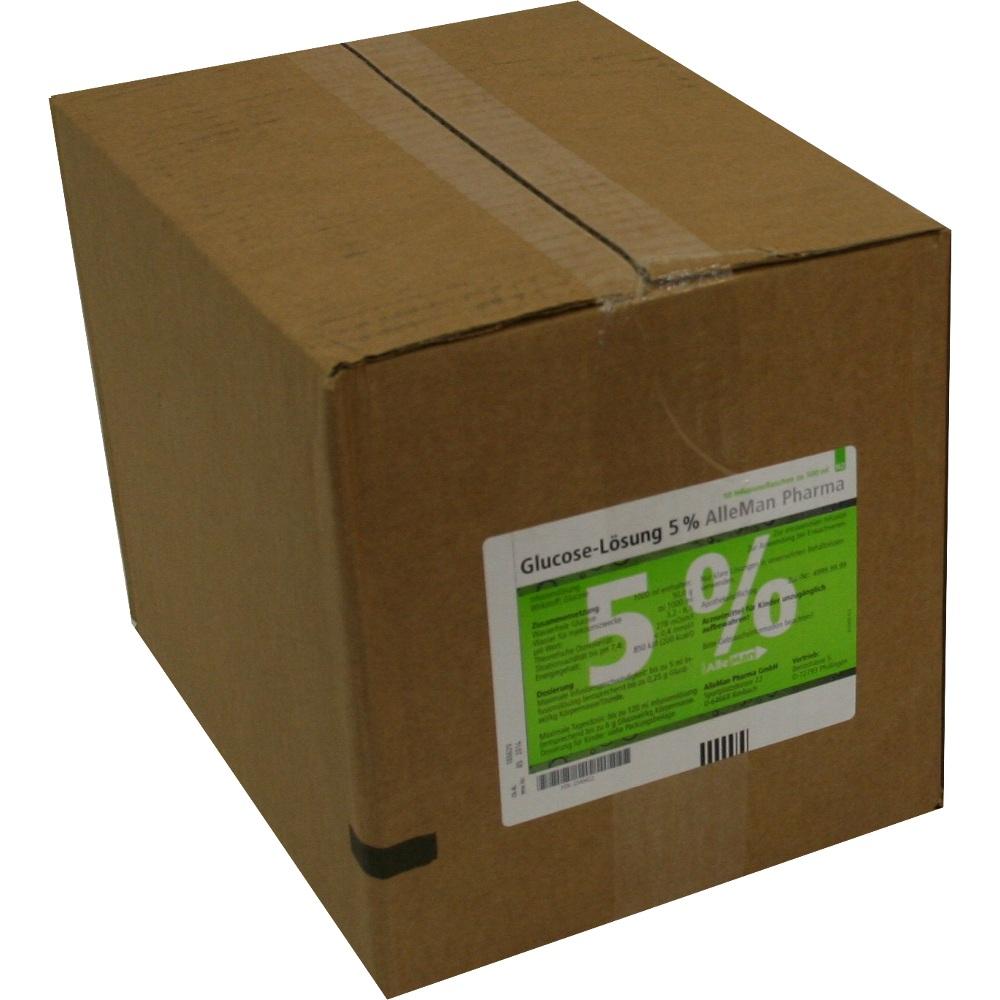 GLUCOSE 5% DELTAMEDICA Infusionslösung Plastikfl. 10X500 ml Infusionslösung
