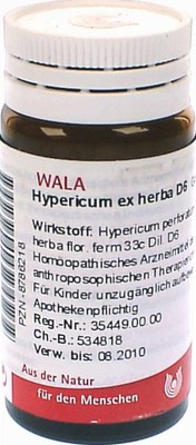 Hypericum ex herba D6 Globuli 20 g Globuli