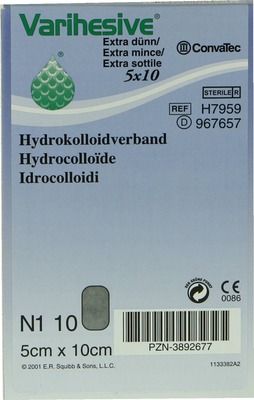 VARIHESIVE extra dünn 5x10 cm HKV hydroaktiv 10 St