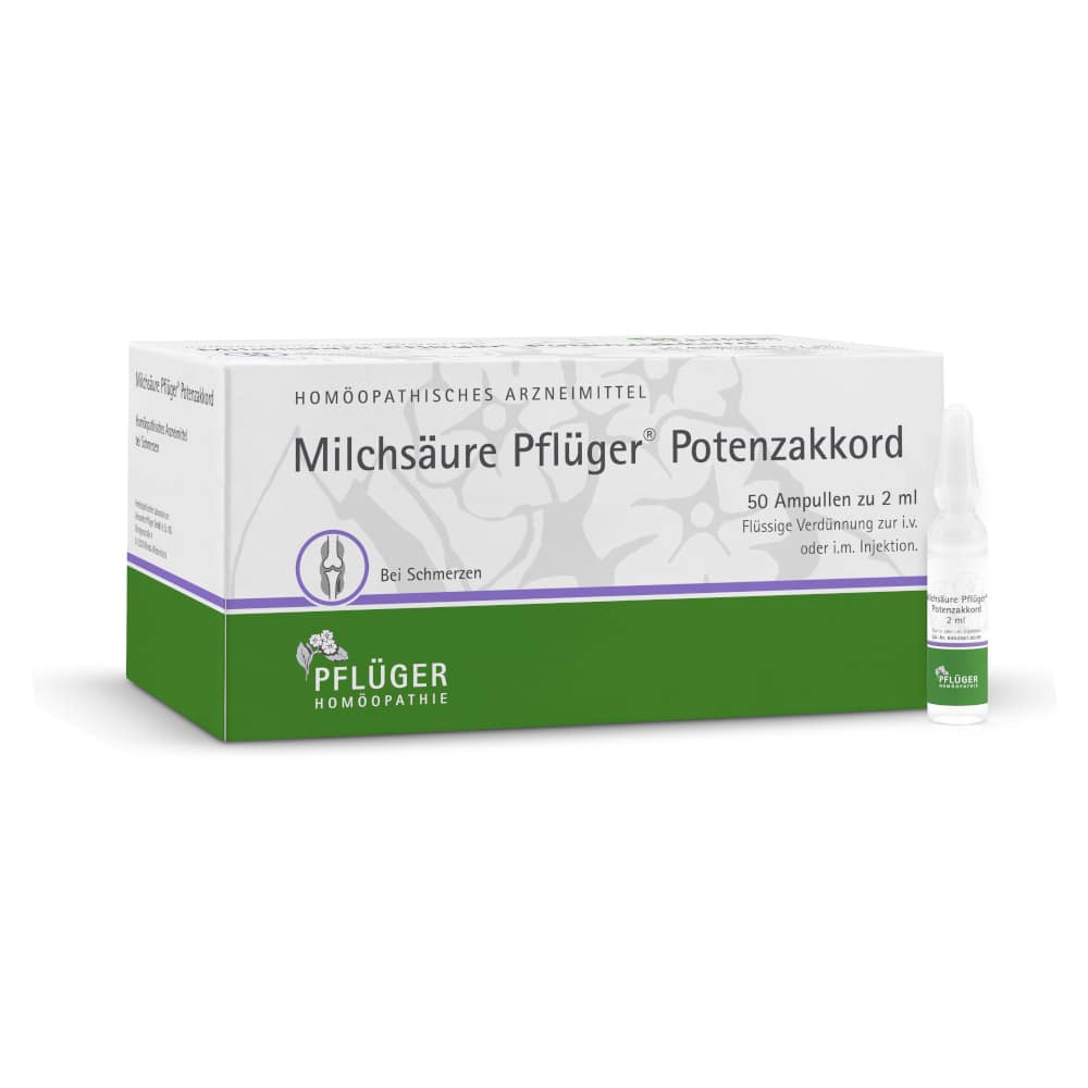 Milchsäure Pflüger Potenzakkord 50 St Injektionslösung