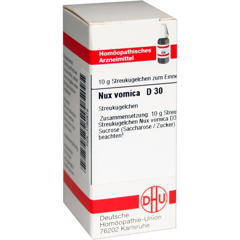NUX VOMICA D 30 Globuli 10 g Globuli
