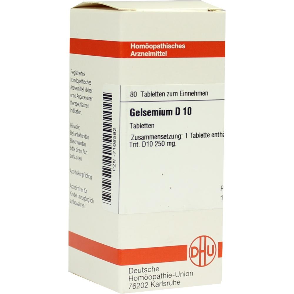 GELSEMIUM D 10 Tabletten 80 St Tabletten