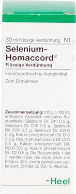 SELENIUM HOMACCORD Tropfen 30 ml Tropfen