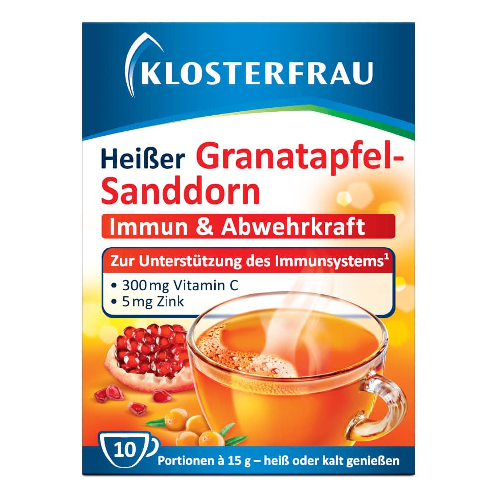 KLOSTERFRAU Broncholind Heißer Granatapfel-Sanddorn 10X15 g Granulat
