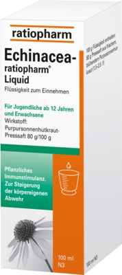 Echinacea-ratiopharm Liquid 100 ml Lösung zum Einnehmen