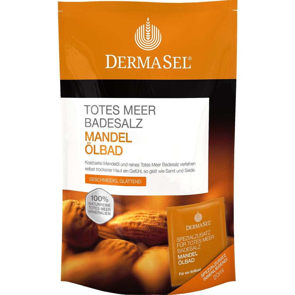 DERMASEL Totes Meer Badesalz+Mandel 1 Packung Kombipackung