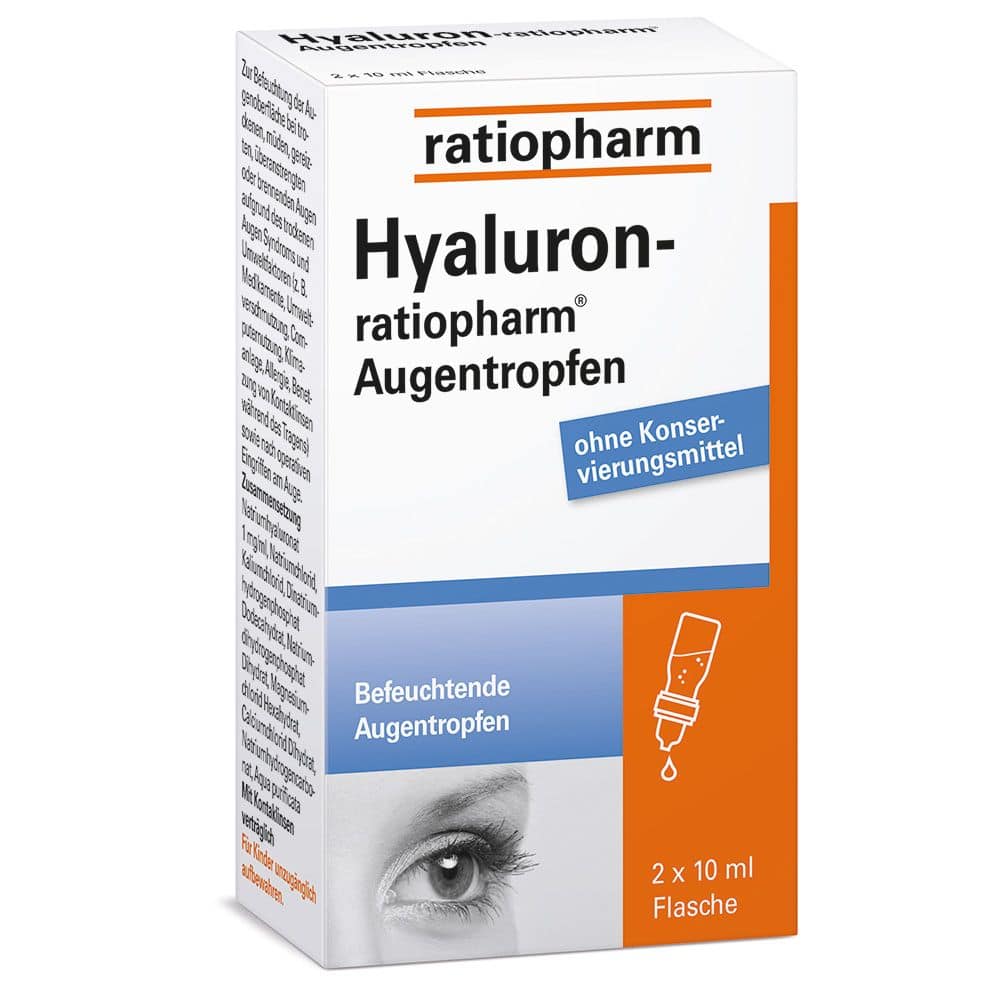 Hyaluron-ratiopharm Augentropfen 2X10 ml Augentropfen