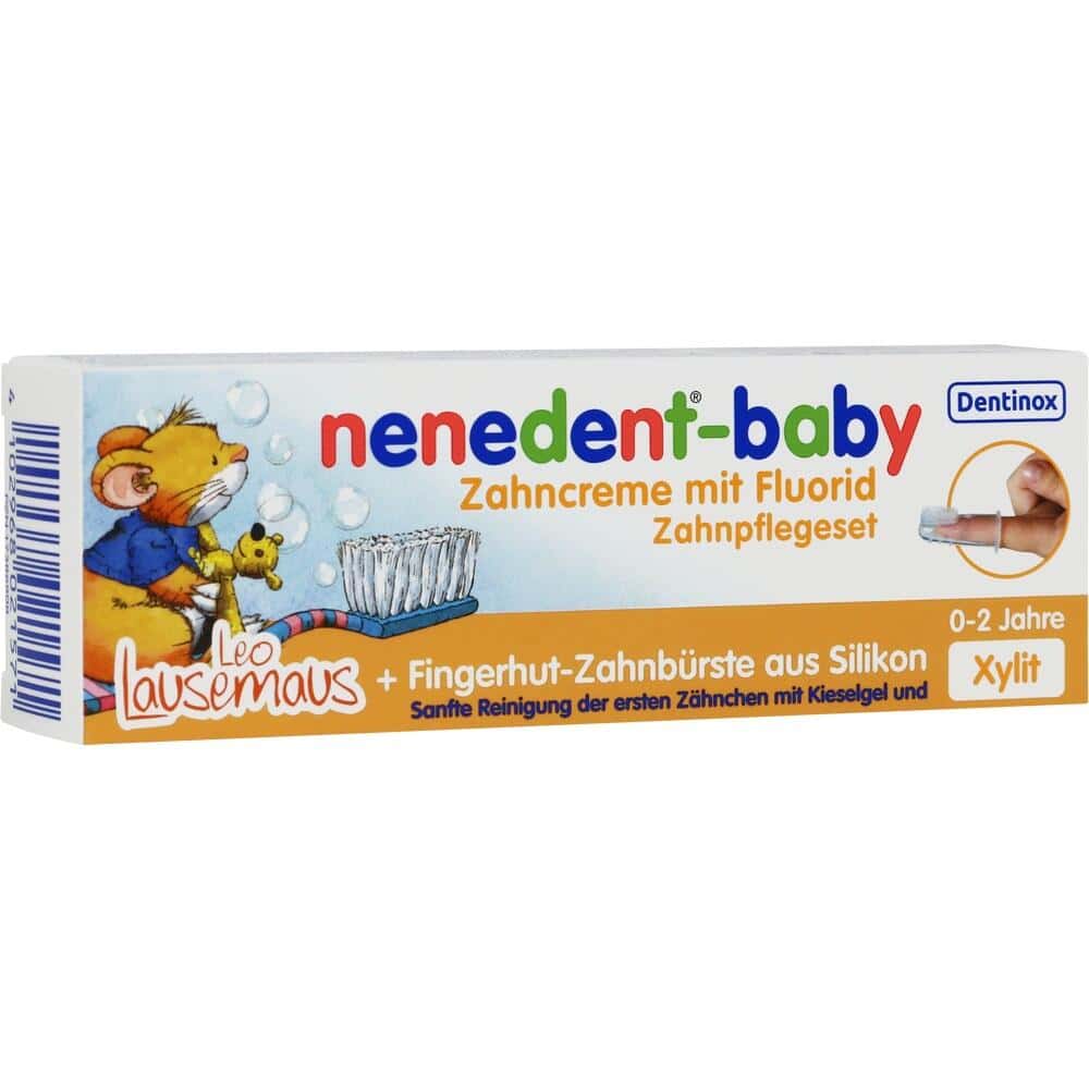 nenedent-baby Zahncreme mit Fluorid Set 20 ml Zahncreme