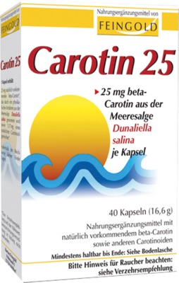CAROTIN 25 Feingold Kapseln 40 St Kapseln