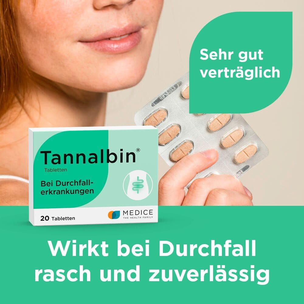Tannalbin bei Durchfallerkrankungen 20 St Tabletten