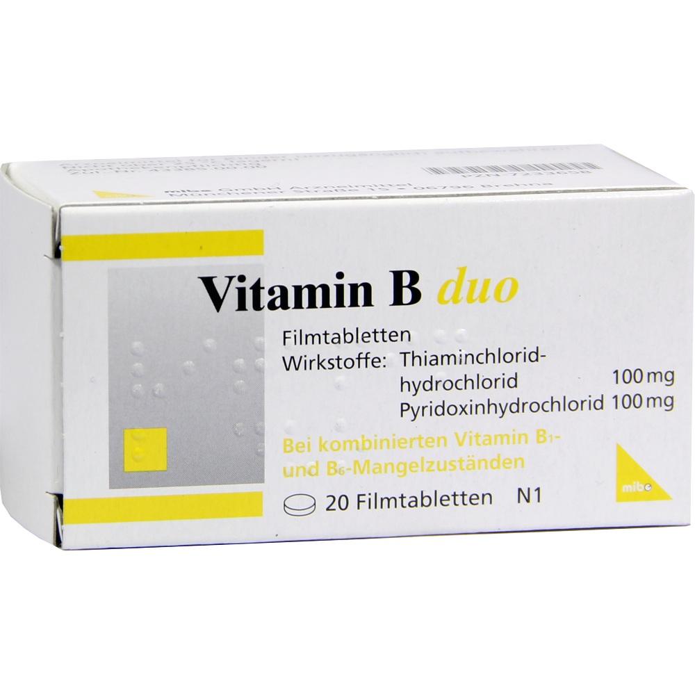 VITAMIN B Duo Filmtabletten 20 St Filmtabletten