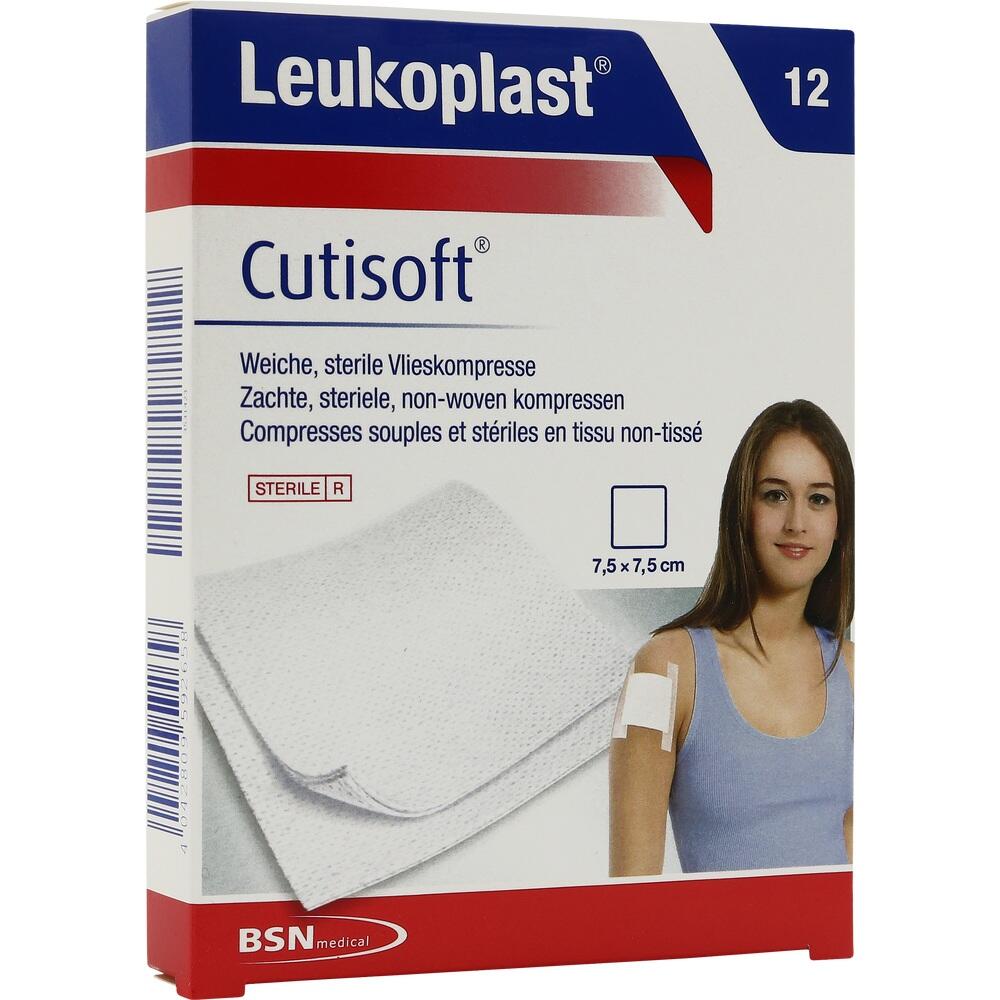 Leukoplast Cutisoft Steril 7.5cm x 7.5 cm  12 St Verband