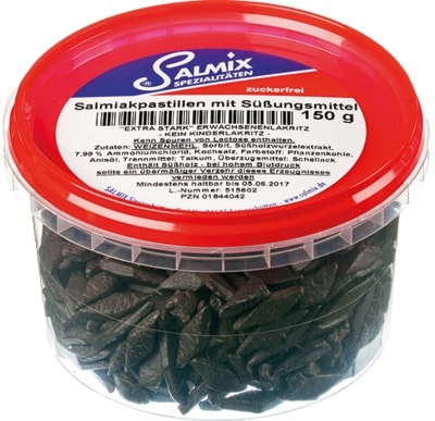 SALMIX Salmiakpastillen zuckerfrei 150 g Pastillen