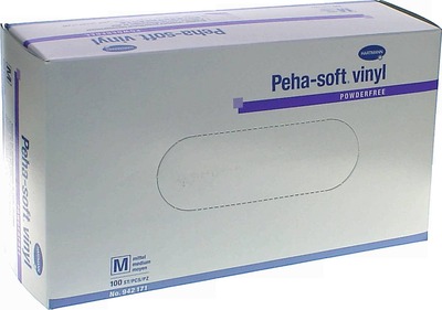 Peha-soft vinyl Untersuchungshandschuhe unsteril POWDERFREE M 100 St Handschuhe