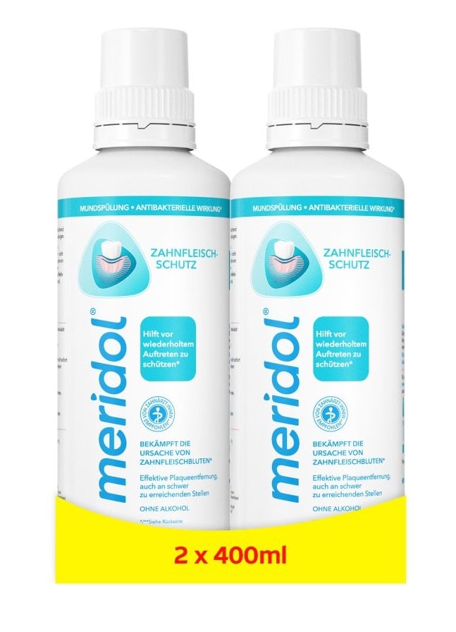 meridol ZAHNFLEISCHSCHUTZ 2X400 ml Spüllösung