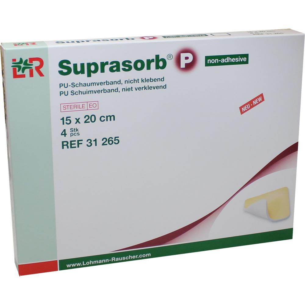 SUPRASORB P PU-Schaumv.15x20 cm nicht klebend 4 St Verband
