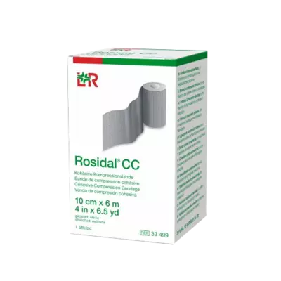 ROSIDAL CC kohäsive Kompressionsbinde 10 cmx6 m 1 St Binden