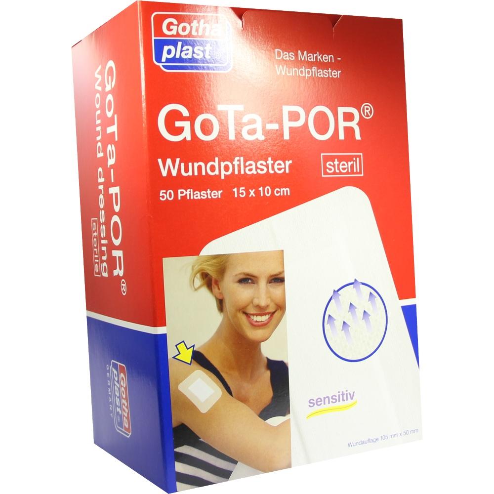 GOTA-POR Wundpflaster steril 100x150 mm 50 St Pflaster