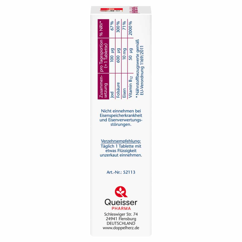 Doppelherz aktiv Jod + Folsäure + Eisen + B12 150 St Tabletten