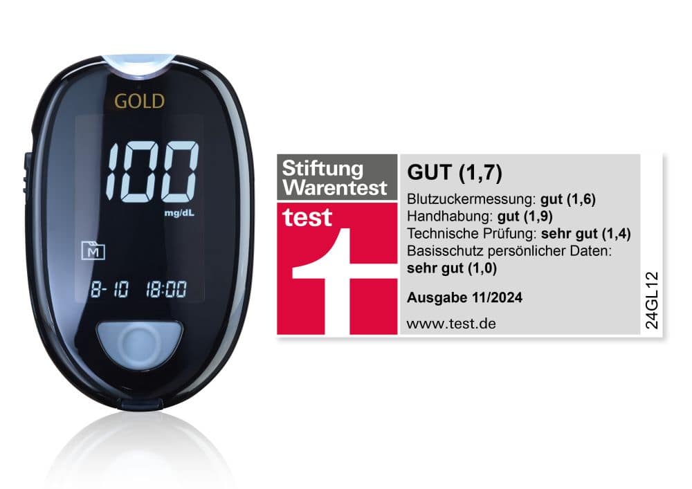 GLUCO CHECK GOLD Blutzuckermessgerät Set mg/dl 1 St