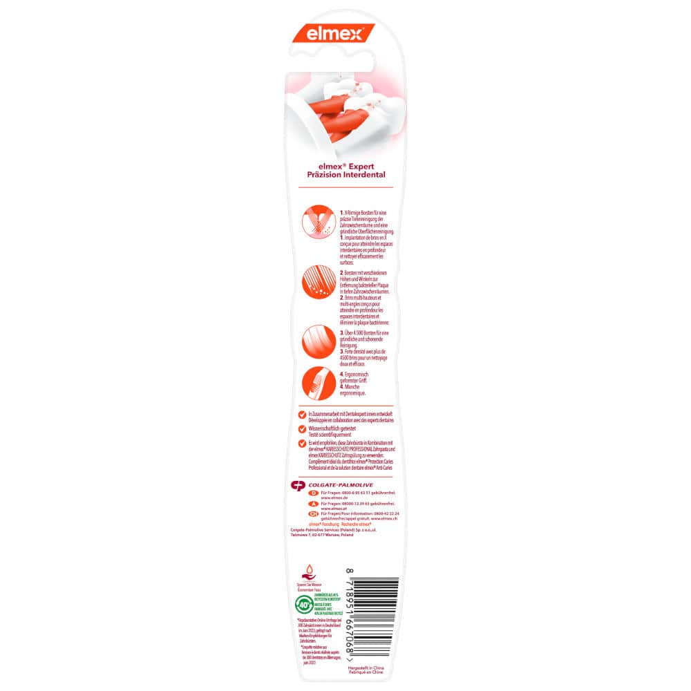 elmex EXPERT PRÄZISION INTERDENTAL SENSITIVE 1 St Zahnbürste
