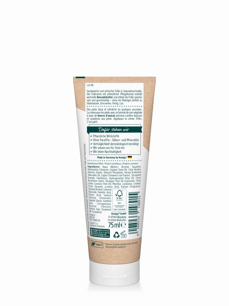 Kneipp SEKUNDEN-FUSSCREME 75 ml Creme