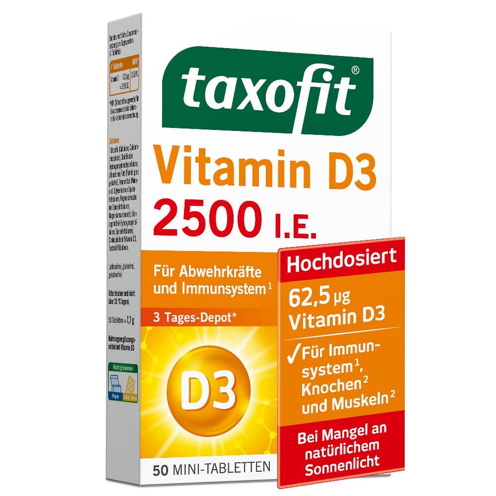 taxofit VITAMIN D3 2500 I.E. 50 St Tabletten