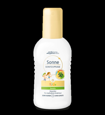 medipharma cosmetics Sonne SCHUTZ & PFLEGE Kids Sensitiv  Wasserfest LSF 50+ 200 ml Spray
