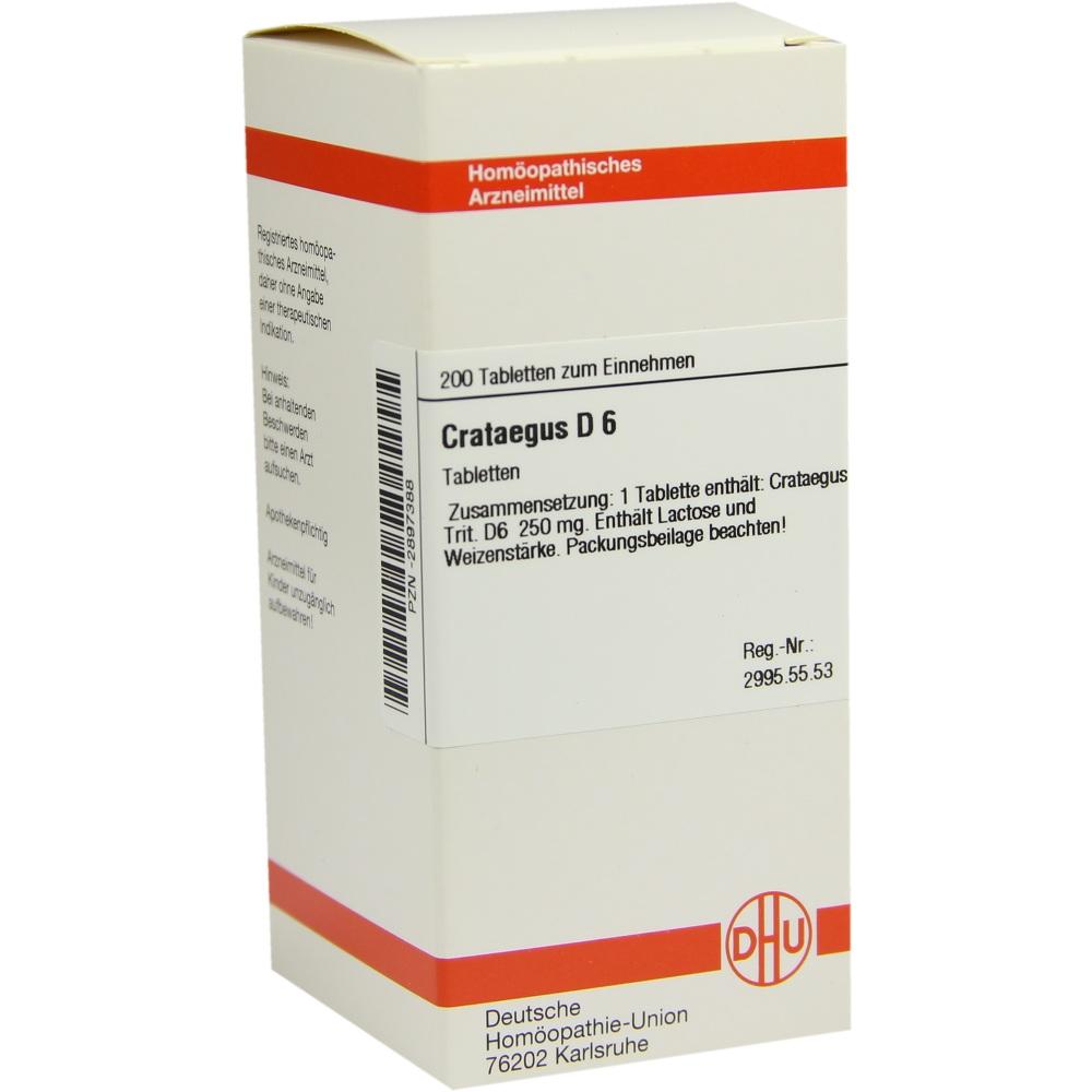 CRATAEGUS D 6 Tabletten 200 St Tabletten