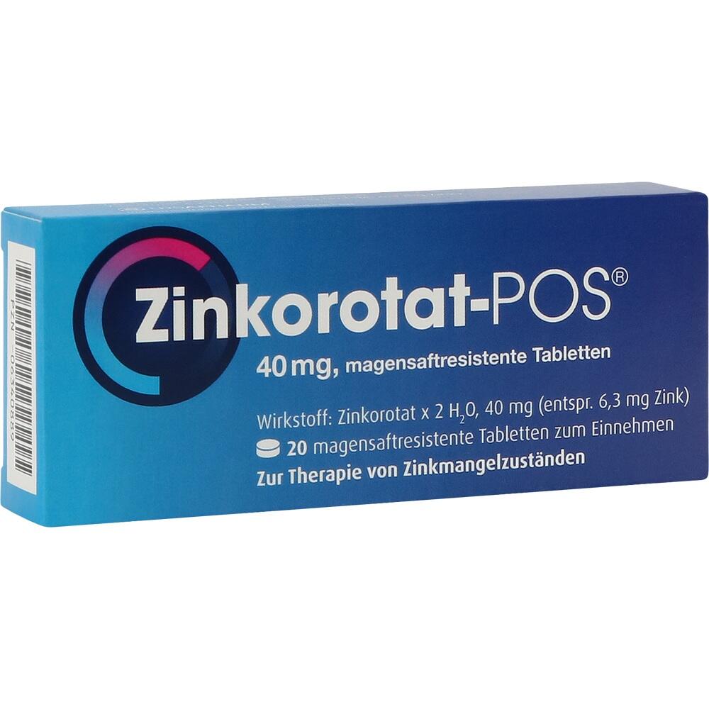 Zinkorotat-POS 20 St Tabletten magensaftresistent
