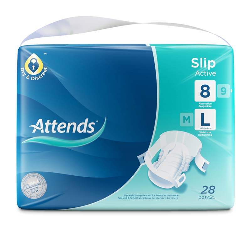 ATTENDS Slip Active 8 large 28 St