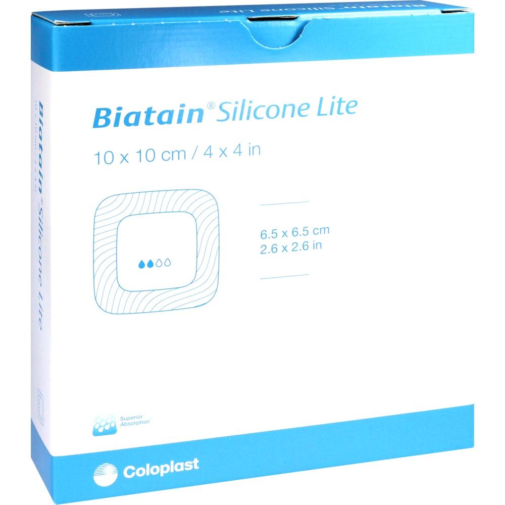 BIATAIN Silicone Lite Schaumverband 10x10 cm 10 St Kompressen
