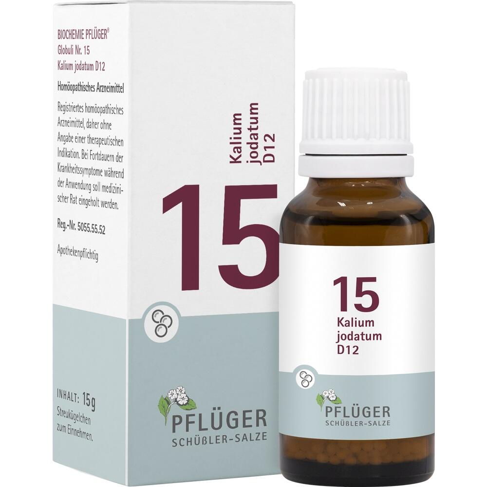 Schüßler-Salz Nr. 15 Kalium jodatum D12 15 g Globuli