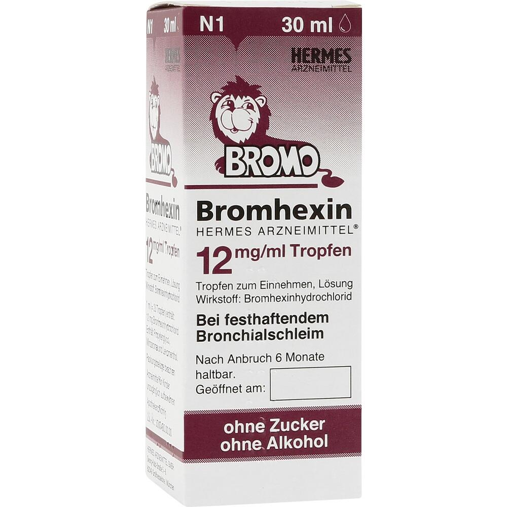 Bromhexin HERMES 12 mg / ml 30 ml Tropfen zum Einnehmen