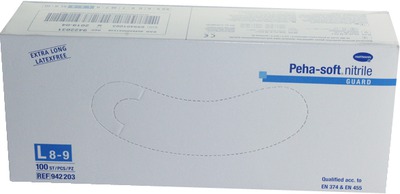 Peha-soft nitrile GUARD Untersuchungshandschuhe unsteril puderfrei L 100 St Handschuhe