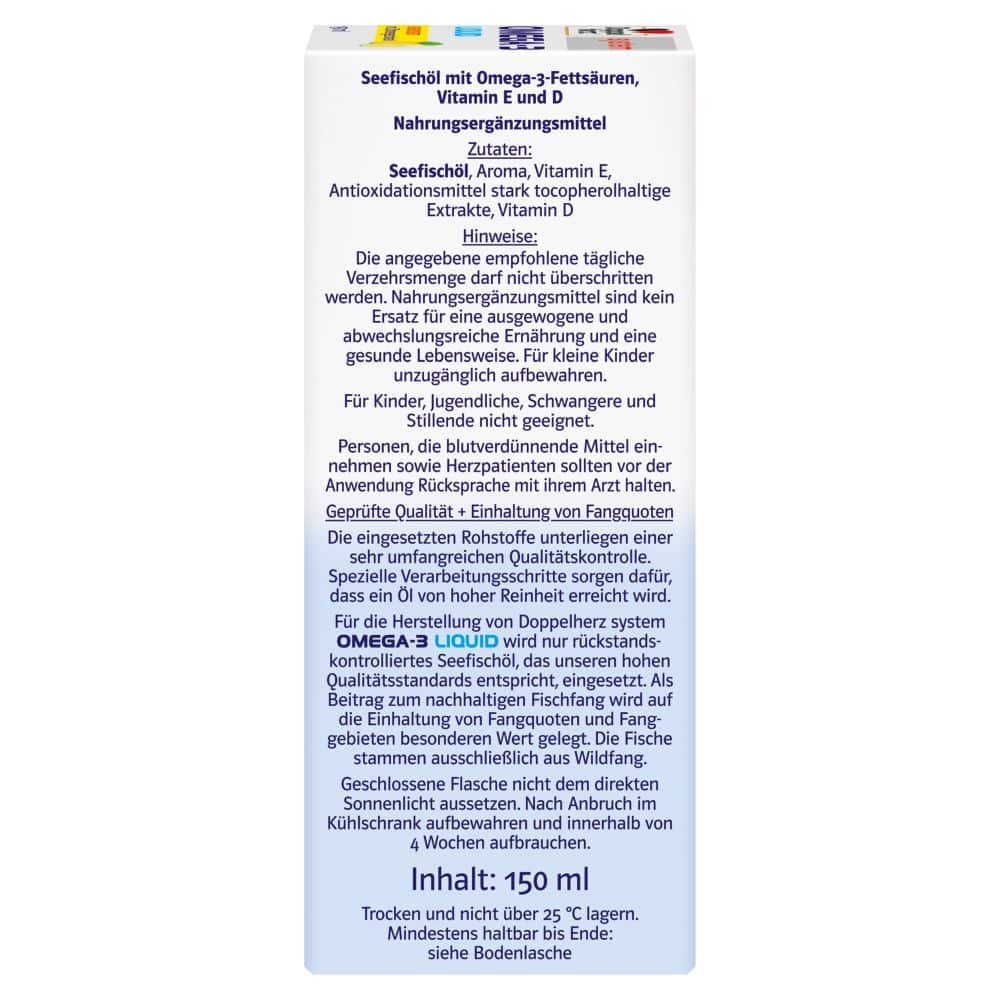 Doppelherz system OMEGA-3 LIQUID  150 ml Flüssigkeit
